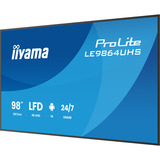 iiyama ProLite LE9864UHS-B1AG, Affichage public Noir, HDMI, USB-C, WiFi, LAN, Audio, Android 14 OS