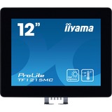 iiyama ProLite TF1215MC-B1 12.1" Moniteur tactile Noir, 1x DisplayPort, 1x HDMI, 1x VGA, 1x RJ-45