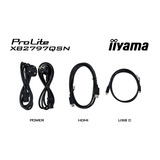 iiyama ProLite XB2797QSN-B1 27" Moniteur  Noir, 75 Hz, HDMI, DisplayPort, USB-C, LAN, Audio