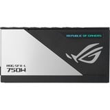 ASUS ROG Loki SFX-L Platinum alimentation modulaire 750 watt Noir, 1x 12V-2x6, 3x PCIe, 750 W, 100 - 240 V, 110 W, 750 W, 110 W, 9,6 W