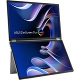 ASUS ZenScreen Duo OLED MQ149CD écran plat de PC 35,6 cm (14") 1920 x 1200 pixels WUXGA Argent 21" Moniteur Argent, 1x Mini HDMI, 3x USB-C