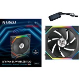 Lian Li UNI FAN SL120 Wireless Reverse Blade ventilateur de boîtier RGB  Noir, 120 x 124.5 x 28 mm, PWM