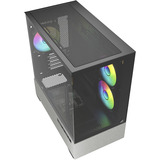 Sharkoon  boîtier mini tower Noir | 2x USB-A | 1x USB-C | RGB | Verre Trempé