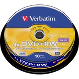Verbatim DVD+RW 4,7 GO, Support vierge DVD 10 pièces