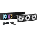 be quiet! Light Wings Pro IO 360mm ventilateurs de boîtier RGB  Noir, 3 pièces, 360 x 120 x 28 mm
