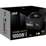 ASUS TUF Gaming Gold alimentation  modulaire 1000 watt Noir, 1x 12VHPWR, 4x PCIe, 1000 W, 100 - 240 V, 130 W, 1000 W, 130 W, 9,6 W