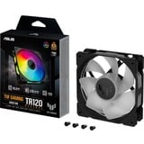 ASUS TUF Gaming TR120 ARGB Ventilateur inversé, Ventilateur de boîtier Noir/transparent, Ventilateur, 12 cm, Noir