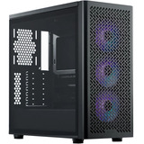 Cooler Master Elite 502 boîtier midi tower Noir | 1x USB-A | 1x USB-C | RGB | Verre Trempé