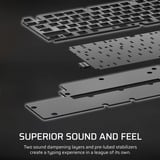 Corsair K70 CORE TKL RGB clavier gaming mécanique Noir, Layout BE (AZERTY), Corsair MLX Red v2, 80% (TKL), Hot-swappable