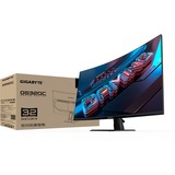 GIGABYTE GS32QC 32" Moniteur gaming incurvé  Noir (Mat), 2x HDMI, DisplayPort, 165 Hz