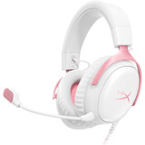 HyperX Cloud III casque gaming over-ear Blanc/Rose, PC, PS5, PS4, Xbox Series X|S, Xbox One, Nintendo Switch
