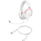 HyperX Cloud III casque gaming over-ear Blanc/Rose, PC, PS5, PS4, Xbox Series X|S, Xbox One, Nintendo Switch