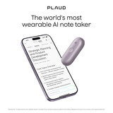 Plaud NotePin S, Enregistreur vocal Violet, 64 Go, Bluetooth 5.2 / BLE (Bluetooth Low Energy) / Wi-Fi)