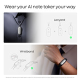 Plaud NotePin S, Enregistreur vocal Violet, 64 Go, Bluetooth 5.2 / BLE (Bluetooth Low Energy) / Wi-Fi)