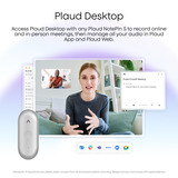 Plaud NotePin S, Enregistreur vocal Violet, 64 Go, Bluetooth 5.2 / BLE (Bluetooth Low Energy) / Wi-Fi)