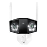 Reolink W750, caméra WiFi 6 double bande et double objectif 16 MP, Caméra de surveillance Blanc, Vue panoramique à 180