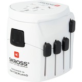 SKROSS World Adapter PRO - World, Prise de voyage Blanc