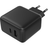 Sitecom 65W GaN Power Delivery chargeur Noir, 1x USB-C, 1x USB-A, 1,5 mètre