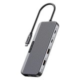 Sitecom Adaptateur multiport USB-C Power Delivery 8 en 1 Pro 2x HDMI, Station d'accueil Noir