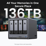 UGREEN NASync DXP4800 Plus Gris, 1x 2,5GbE, 1x 10GbE, HDMI, USB-C