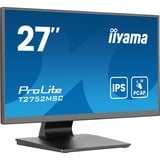 iiyama ProLite T2752MSC-B1AG 27" Moniteur tactile Noir, 1x DisplayPort, 1x HDMI, 2x USB-A