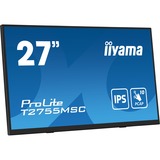 iiyama ProLite T2755MSC-B1 27" Moniteur tactile Noir, 1x DisplayPort, 1x HDMI, 2x USB-A