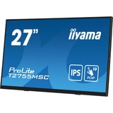 iiyama ProLite T2755MSC-B1 27" Moniteur tactile Noir, 1x DisplayPort, 1x HDMI, 2x USB-A