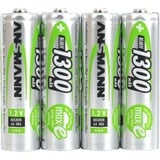 Ansmann 1300 mAh, Batterie 4x AA (Mignon)