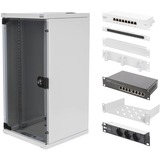 Digitus Kit réseau - 254 mm (10") - 12U, 312 x 300 mm, Armoire informatique Gris clair