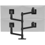 Ergotron Bras pour moniteur LX Dual Stacking avec pied haut, Support de moniteur Noir