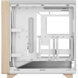 Fractal Design Summit Chalk White TG Clear Tint boîtier midi tower Blanc/bois | 2x USB-A | 1x USB-C | Window
