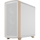 Fractal Design Summit Chalk White TG Clear Tint boîtier midi tower Blanc/bois | 2x USB-A | 1x USB-C | Window