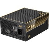 MSI MEG Ai1600T PCIE5 alimentation  modulaire 1600 watt Noir, 2x 12V-2x6, 9x PCIe