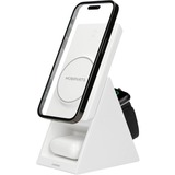 Mobiparts Wireless 3-en-1 Charger 15W, Station de recharge Blanc