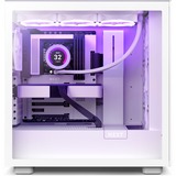 NZXT H7 boîtier midi tower Blanc (mat) | 2x USB-A | 1x USB-C | Verre Trempé