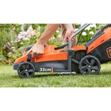 BLACK+DECKER BCMW3318L2-QW, Tondeuse à gazon Orange/Noir