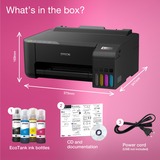 Epson Imprimante EcoTank ET-1810 A4 Wi-Fi avec réservoir d'encre, Imprimante jet d'encre Noir, Wi-Fi, y compris jusqu'à 3 ans d'encre