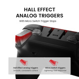 GameSir GameSir G7 Pro Tri-Mode Shadow Ember, Manette de jeu Noir/rouge foncé