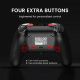 GameSir GameSir G7 Pro Tri-Mode Shadow Ember, Manette de jeu Noir/rouge foncé