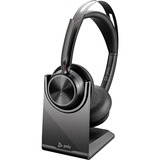 HP Micro-casque Poly Voyager Focus 2 USB-C-C + adaptateur USB-C/A + base de chargement  on-ear Sans fil, Business/Everyday, 175 g, Casque, Noir