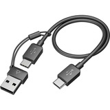 HP Poly Poly Voyager Focus 2 casque on-ear Incl. adaptateur USB-C/A + support de charge