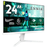 Philips EVNIA 24M2N3201PL 23.8" Moniteur  Blanc, 1x HDMI 2.1, 1x DisplayPort 1.4, 260 Hz (Overclock)