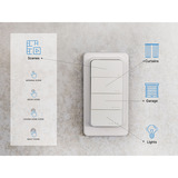 Shelly BLU RC Bouton 4 ZB, Commande à distance Blanc, Bluetooth 5 (LE), Zigbee