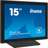 iiyama ProLite T1532MSC-B1S 15" Moniteur tactile Noir (Mat), 1x DisplayPort, 1x HDMI, 1x VGA