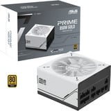 ASUS Prime Gold alimentation  modulaire 850 watt Blanc, 1x 12V-2x6, 3x PCIe, 850 W, 100 - 240 V, Actif, 110 W, 846 W, 110 W