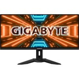 GIGABYTE M34WQ 34" Moniteur UltraWide gaming  Noir, 2x HDMI, DisplayPort, 2x USB-B, 1x USB-C, 144 Hz