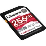 Kingston Canvas React Plus 256 Go, Carte mémoire UHS-II U3, Classe 10, V60