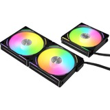 Lian Li UNI FAN AL120 V2 Triple Pack, Ventilateur de boîtier Noir, Connecteur de ventilateur PWM à 4 broches, LED RGB