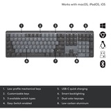 Logitech MX Mechanical, clavier Noir/gris, Layout US (QWERTY)