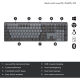 Logitech MX Mechanical clavier Noir, Layout US-International (QWERTY), 100%